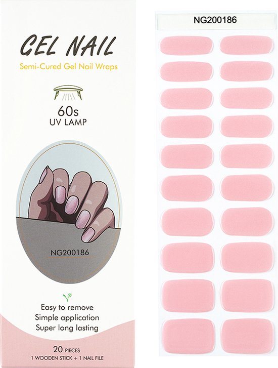 Foto: Nailglow gel nagel wraps cotton candy gel nagel stickers nail wraps bij elke 2 pakjes die je besteld ontvang je een gratis nagelriemolie pen t w v 7 85 gel nail wraps gel nail stickers nail art nail foil