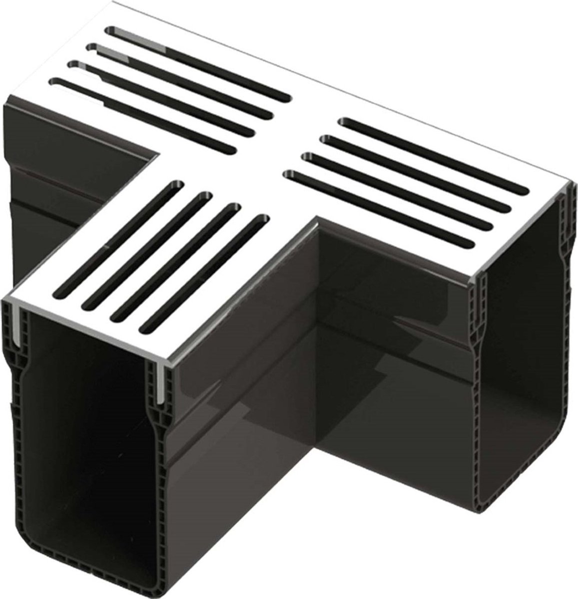 Garden Drain T-stuk aluminium Gardenlux