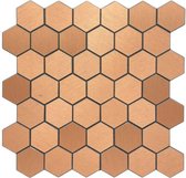 Zelfklevende steenstrip mozaïektegel – Coral hexagon