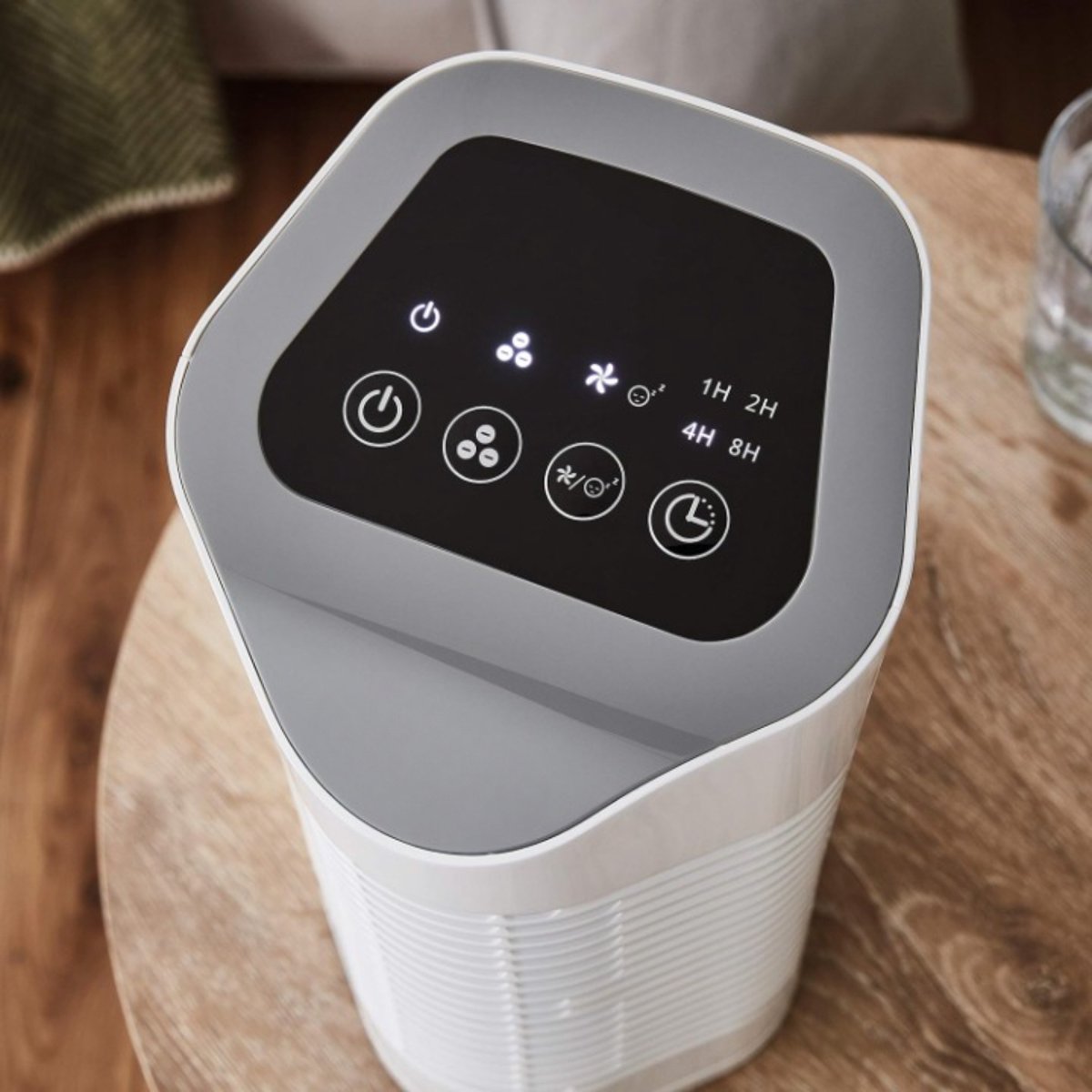 Luchtreiniger - met HEPA & Koolstoffilter - Luchtreinigers - Timer Functie & 3 Snelheden - 60 m3/u - Ionisator - Air Purifier - Wit — afbeelding 3