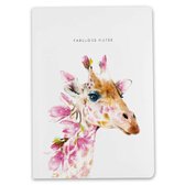 Luxury Giraffe Notebook - Bullet journal - Dagboek - A5 – Gelineerd – Giraf