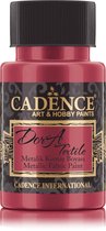 Cadence Dora Metallic Textielverf 50 ml Rood