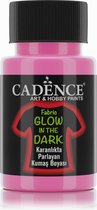 Cadence Glow in the Dark Textielverf 50 ml Roze