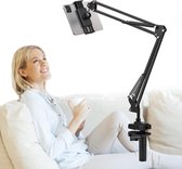 Tabletstandaard voor bed - Opvouwbaar en in hoogte verstelbaar - Geschikt voor verschillende apparaten - 45 tot 129 inch - Handsfree gebruik tablet holder for bed