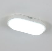 Delaveek-Drievoudige LED plafondlamp - Ovaal - Wit - 15W 1689LM- Wit 6500K-IP45