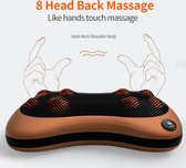 Massage Apparaat - Bruin - Voor In Auto - Voor Thuis - Shiatsu Massage - Nek - Hoofd - Taille - Lichaam - Elektrisch - Multifunctioneel - Massage Kussen