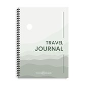 Travel journal – Licht Groen – Journal – Reisdagboek – Notebook – Reisdagboek volwassenen – Planner – Vakantieboek – Reisboek