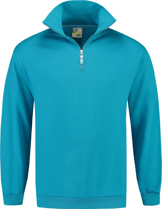 Lemon & Soda zipsweater in de maat 4XL in de kleur turquoise.