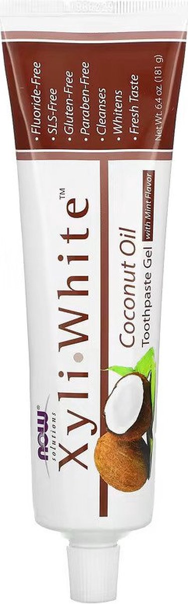 NOW FOODS XyliWhite™ Toothpaste - Coconut Oil 0733739081025