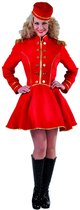 Magic By Freddy's - Circus Kostuum - Liftgirl Piccolo Amstel Hotel - Vrouw - Rood - Extra Small - Carnavalskleding - Verkleedkleding