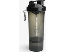 SmartShake Slim 500ml - 1 stuk - Black Gunsmoke