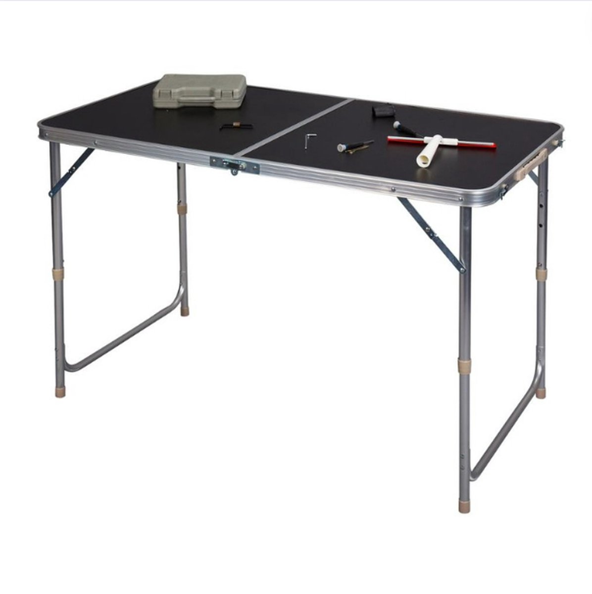 Behangtafel Inklapbaar - Vouwtafel Draagbaar en Lichtgewicht - Plooitafel Makkelijk te Monteren - Minimalistisch Modern - Zwart