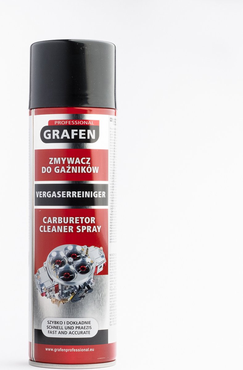 Grafen Professional Carburateur Reiniger - 500ml - Krachtige Carburetor Cleaner Spray - Verwijdert Koolstof, Hars & Vet - Herstelt Motorprestaties