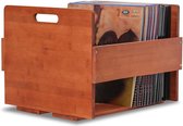 Vinyl Record Opslag Crate Box voor LP Albums - Bamboe Organizer Houder voor 80 Records Wooden crates