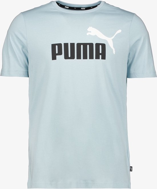Puma ESS+ 2 Col Logo heren T-shirt lichtblauw