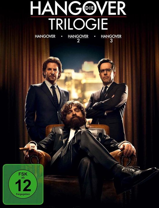 Die Hangover Trilogie - 3 DVD box - Hangover 1, Hangover 2, Hangover 3