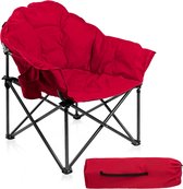 Campingstoel XXL opvouwbare campingstoel opvouwbaar rond tot 150 kg campingstoelen draagbare klapstoel met bekerhouder voor binnen buiten camping tuin