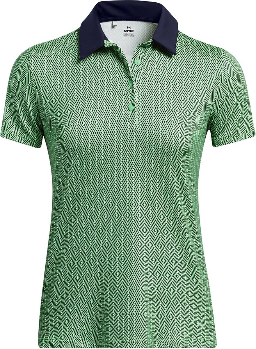 Dames Golfpolo Under Armour Playoff Ace Polo-Matrix Green Navy