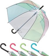 Paraplu Long AC Domeshape Copper Stripes met Windbestendig Design umbrella