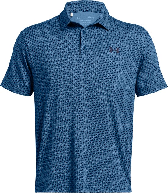 Under Armour Playoff 3.0 Polo Links - Golfpolo Voor Heren - Blauw - XXL