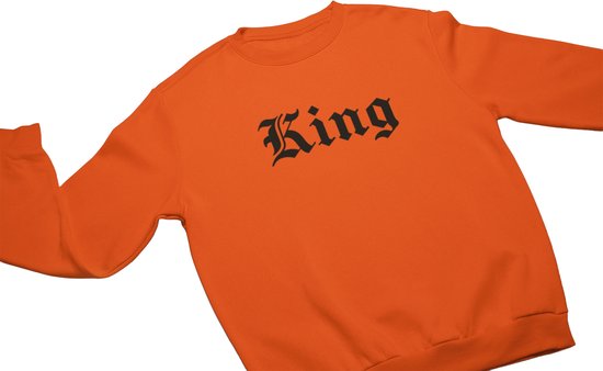 Koningsdag - King Sweater - Oranje - Koningsdag Trui / Sweater / Kleding Voor Unisex - Maat S