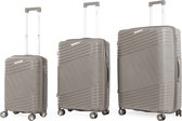 A To Z Traveller Gante - Set de valises 3 pièces - Marron kaki - Serrure TSA