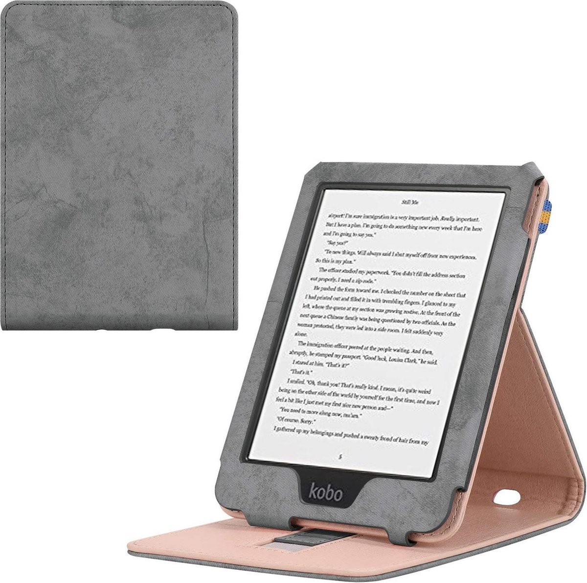 IYUPP - Premium Sleepcover voor Kobo Clara HD - Grijs