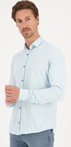 Gabbiano Overhemd Overhemd Melange Structuur 334566 085 Tile Blue Mannen Maat - XL