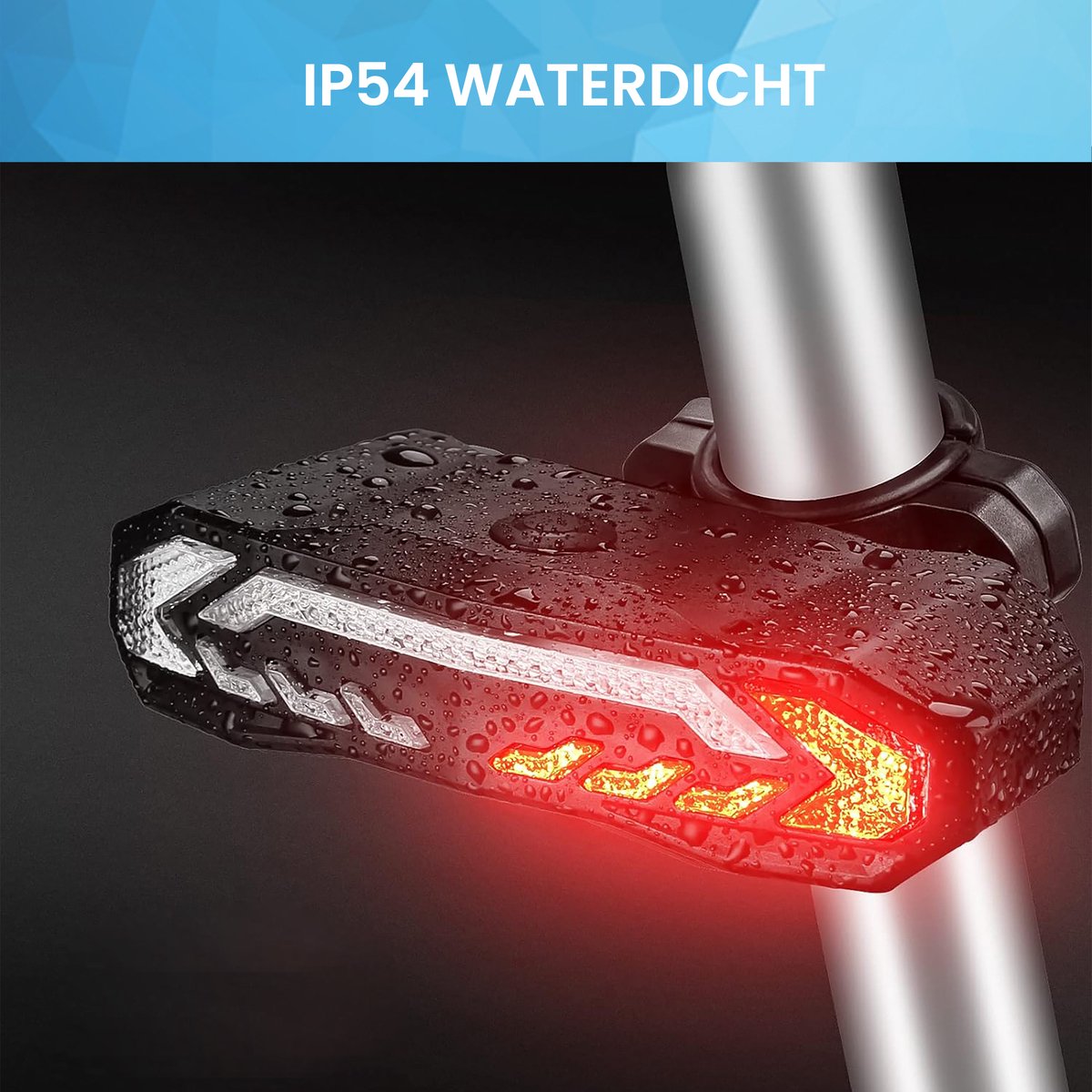YONO Fiets Achterlicht met Knipperlicht en Fietsalarm thumbnail 6