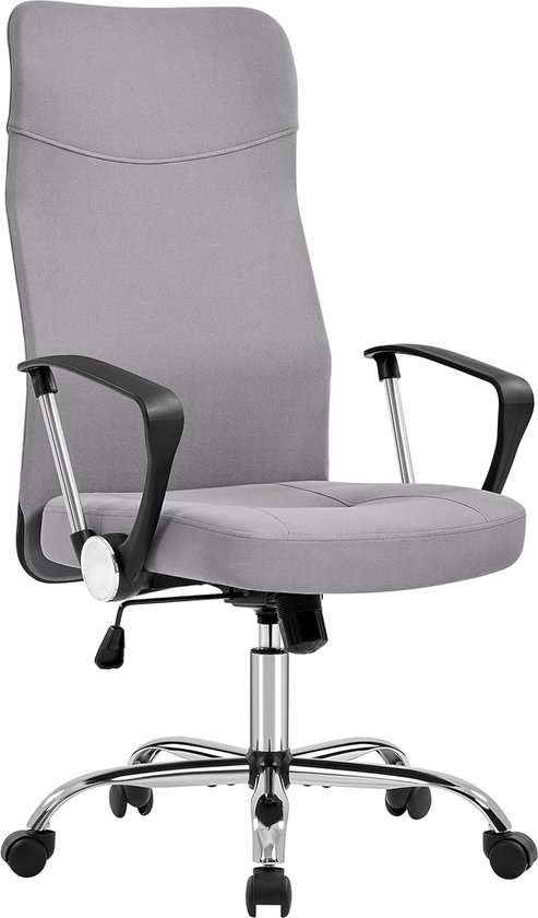 Ergonomische Bureaustoel - Bureaustoelen voor Volwassenen - Office Chair - Game Gaming Stoel - Bureau Stoel - Grijs - 135kg