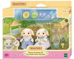 foto van Sylvanian Families 5736 Tuinierenset Bloemen Hangoorkonijn Broer& Zus- 2 fluweelzachte speelfiguren