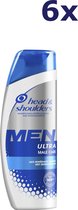 6x Head & Shoulders Shampoo - 250ml men ultra male care