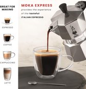 Moka Express Espressomachine, Aluminium, Grijs, 6 Kopjes