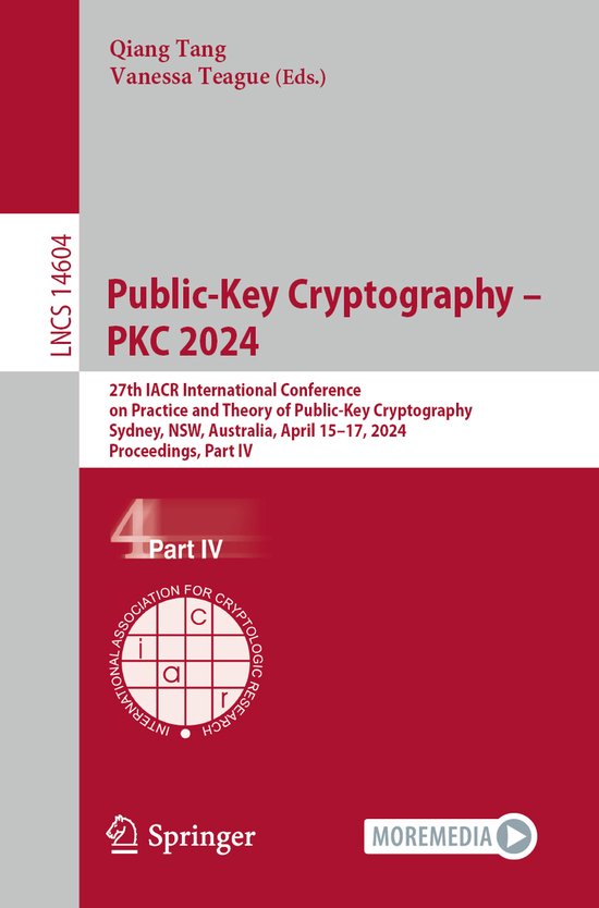 Lecture Notes in Computer Science14604- Public-Key Cryptogra ... - cover