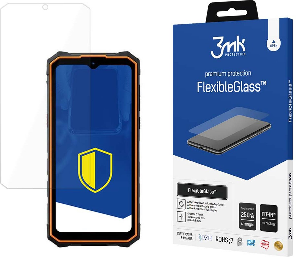 Hybride glas voor Hotwav Cyber 13 Pro - 3mk FlexibleGlass