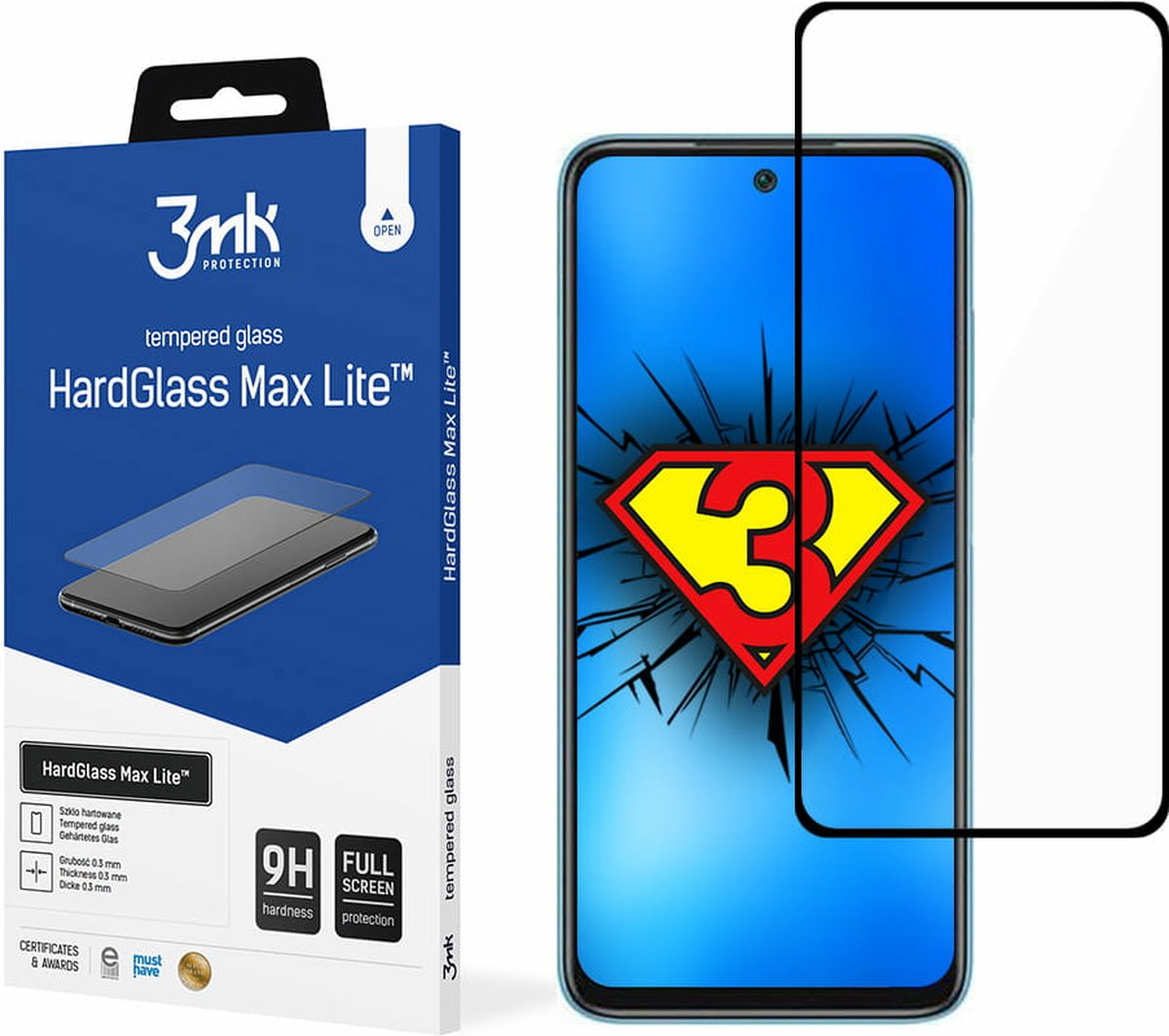 Xiaomi Redmi 10 2022 Black - 3mk HardGlass Max Lite