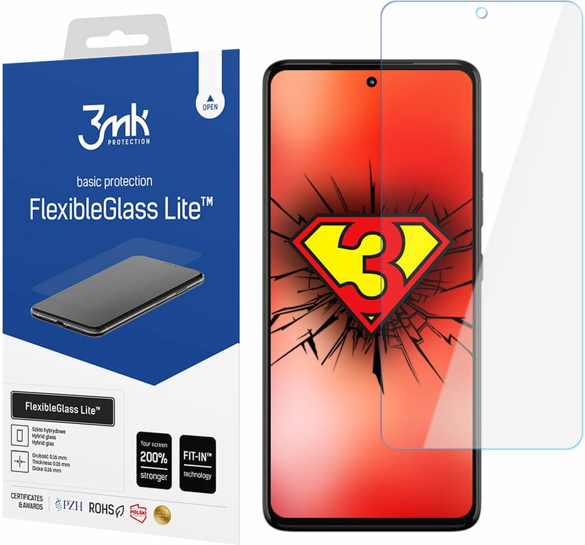 Motorola Moto G72 - 3mk FlexibleGlass Lite