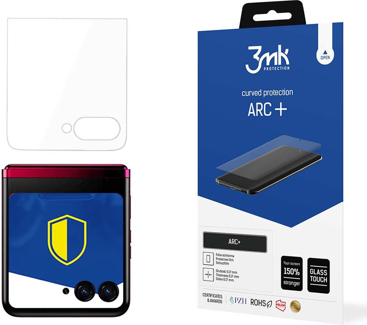 Motorola Razr 40 Ultra (front) - 3mk ARC+