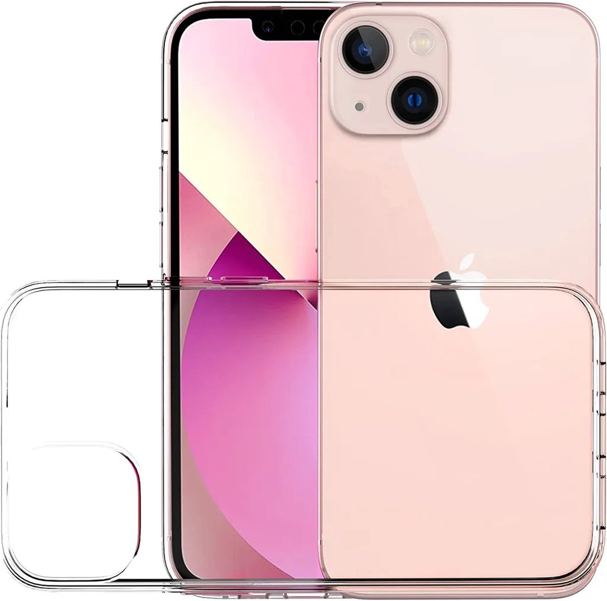 Silicone Hoesje Geschikt voor: iPhone 14 Pro - Soft Silicone - Transparant - ZT Accessoires