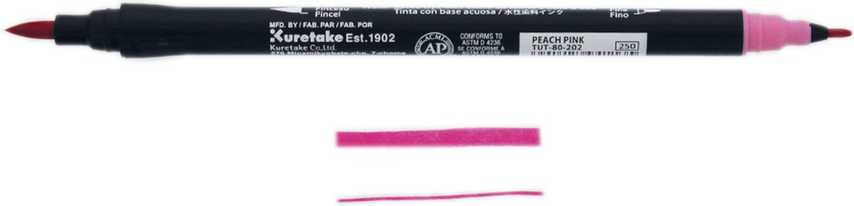 ZIG Art & Graphic Twin Tip brush marker - Peach Pink
