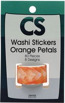 Colorations - Washi Stickers - Oranje Bloemblaadjes, 80st.