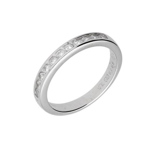 Zilveren Dames Ring met Zirkonia - Eternity Dames Ring - Dames Ring met Zirkonia - Amona Jewelry