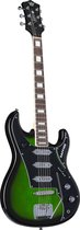 Bol.com Rapier Saffire GB Greenburst - ST-Style elektrische gitaar aanbieding