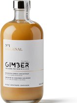 GIMBER Concentré de gingembre bio | 500 ml | Boisson sans alcool 100% biologique à base de gingembre, citron et épices.
