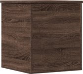 vidaXL - Opbergbox - 40x42x46 - cm - bewerkt - hout - bruin - eikenkleurig