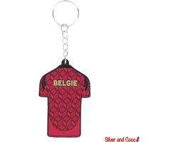 SilverAndCoco - Sleutelhanger Belgisch Elftal | Rood Shirt Tenue Rode Versiering | EK Voetbal WK Sinterklaas Schoen Cadeau | Auto Huis Sleutel Hanger | Belgische Vlag Key Chain | Duivels Sleutel Ring Sleutels - België / Belgium