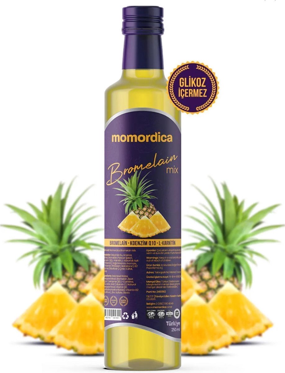 Goedkoopste MOMORDICA Bromelaïne Detox Water/Siroop Met Ananas 1 Fles 250 ml