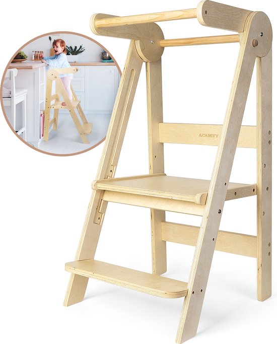 Montessori Children's 3-in-1 Learning Tower Foldable