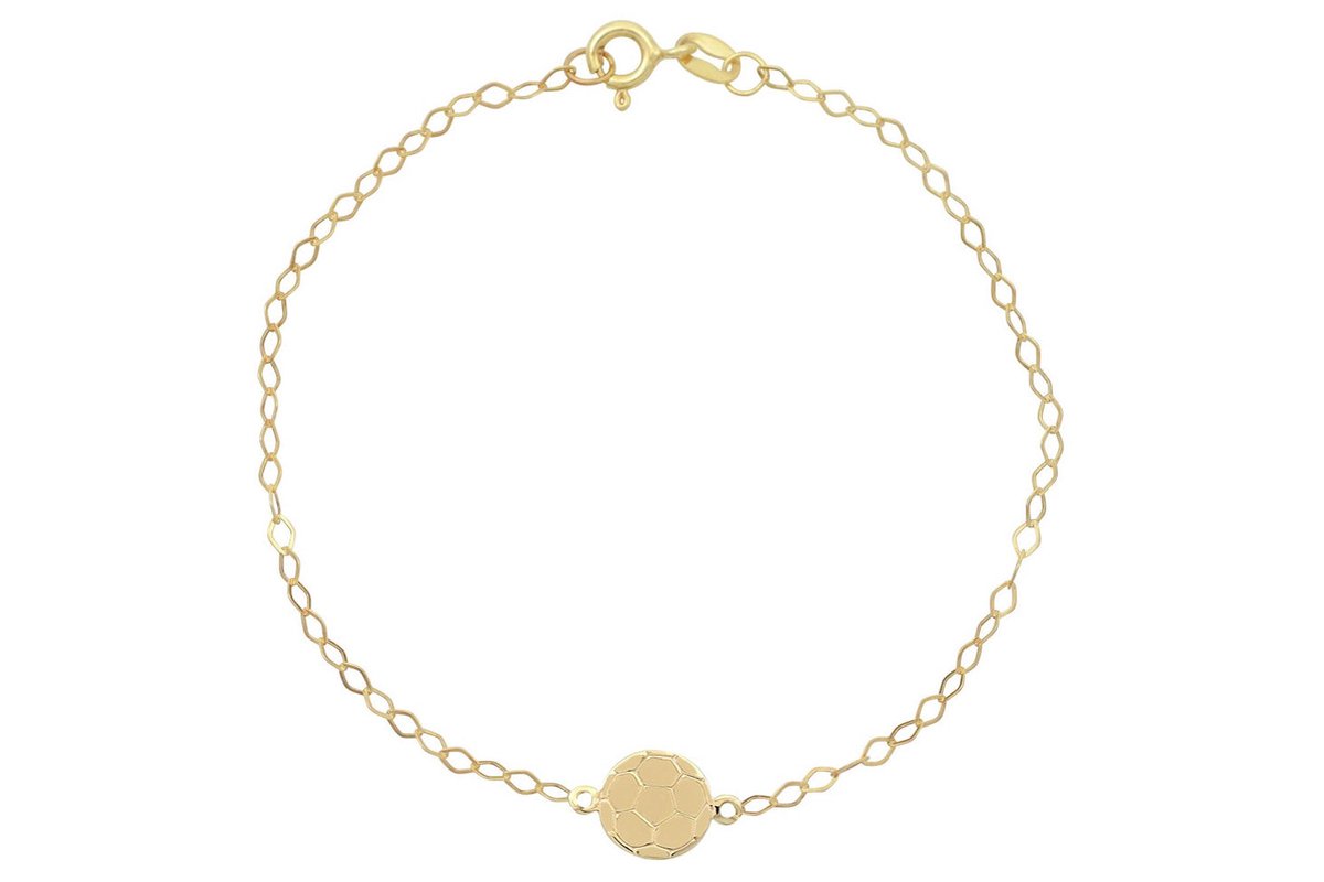Baby/Kinder Armband Voetbal 14K Goud