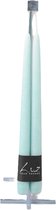 Rasteli Luz Your Senses Kaars-Tafelkaarsen Turquoise-Blauw D 2,40 cm H 30 per 2 stuks